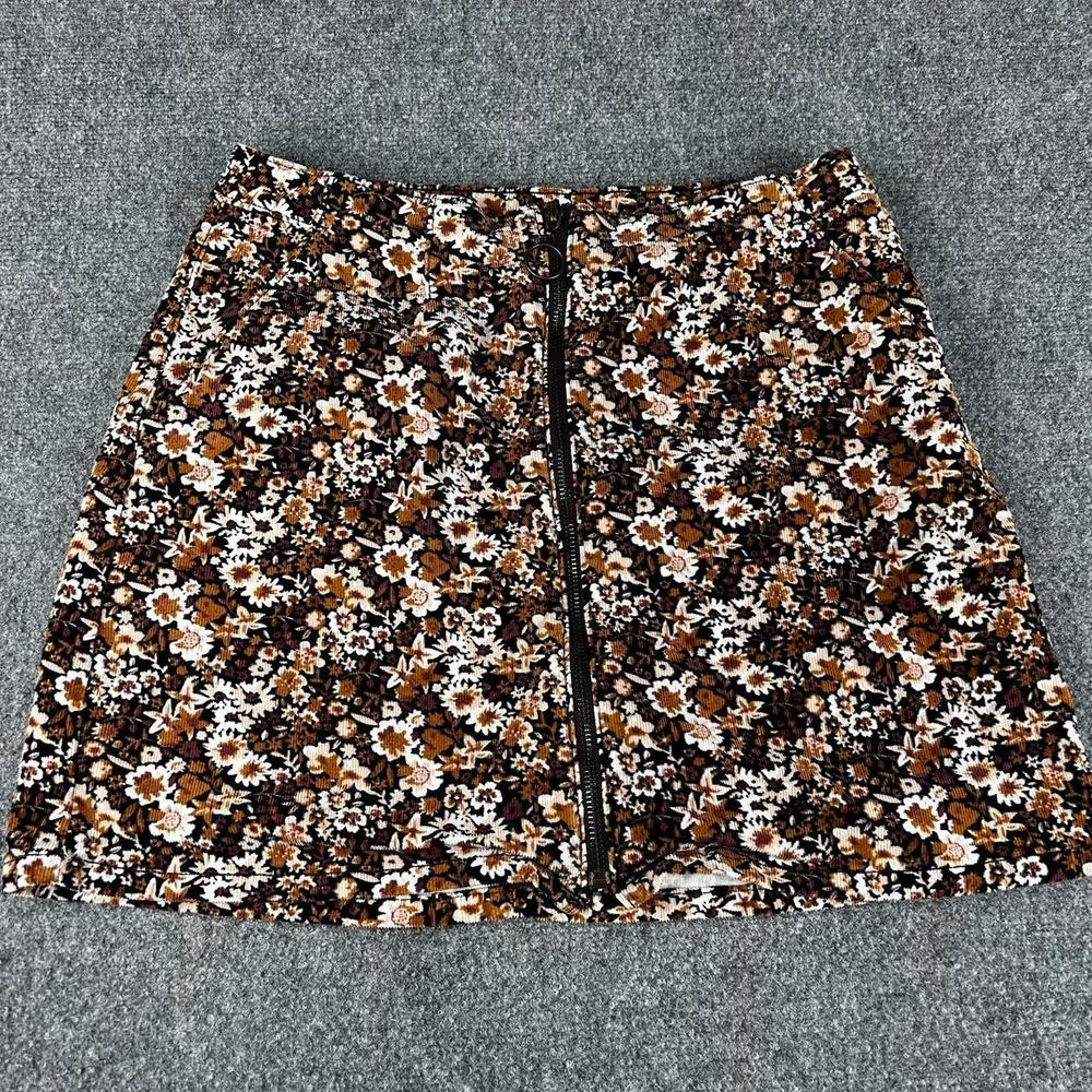 Arizona Jeans Co. corduroy floral mini skirt Size 13